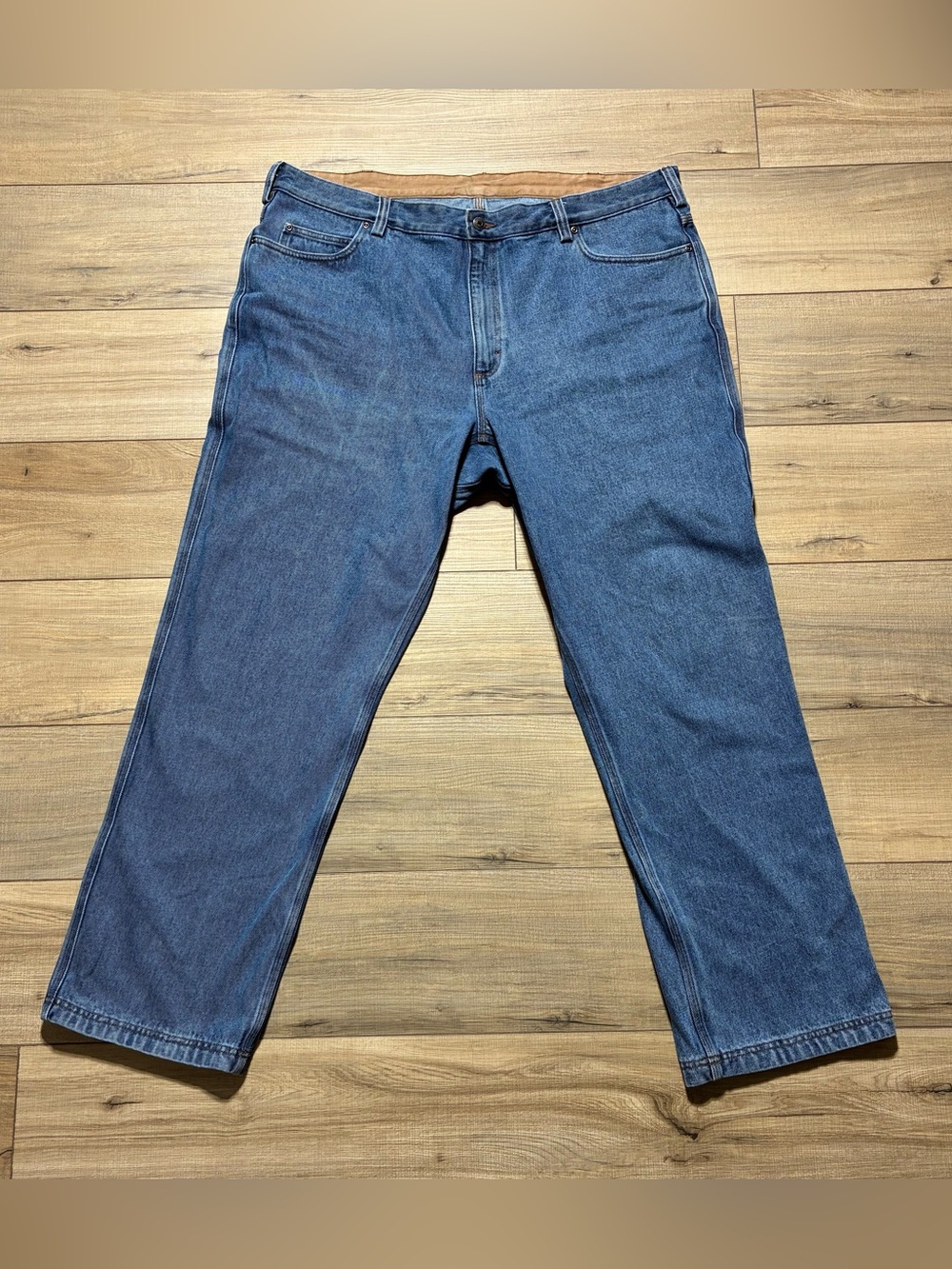 Duluth Trading Mens Ballroom Relaxed Fit Jeans Size 42x32 Blue EUC